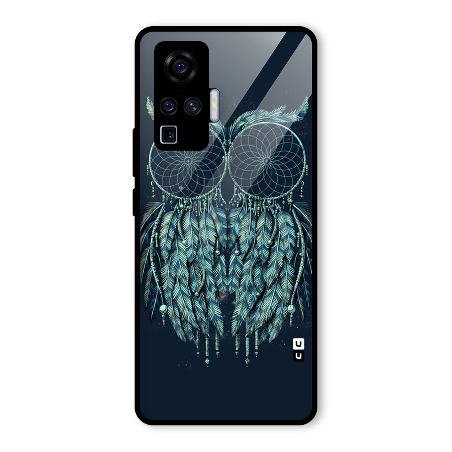 Dreamy Owl Catcher Glass Back Case for Vivo X50 Pro