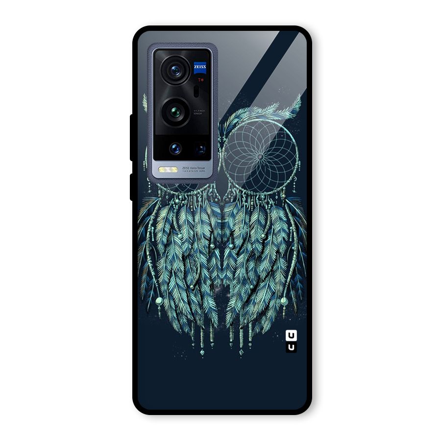 Dreamy Owl Catcher Glass Back Case for Vivo X60 Pro Plus