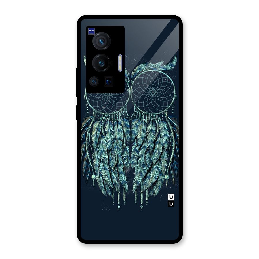 Dreamy Owl Catcher Glass Back Case for Vivo X70 Pro