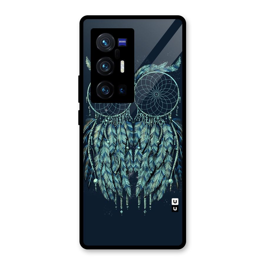 Dreamy Owl Catcher Glass Back Case for Vivo X70 Pro Plus