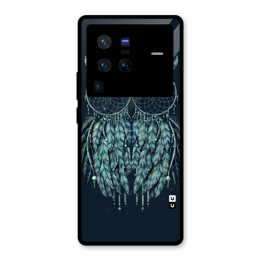 Dreamy Owl Catcher Glass Back Case for Vivo X80 Pro