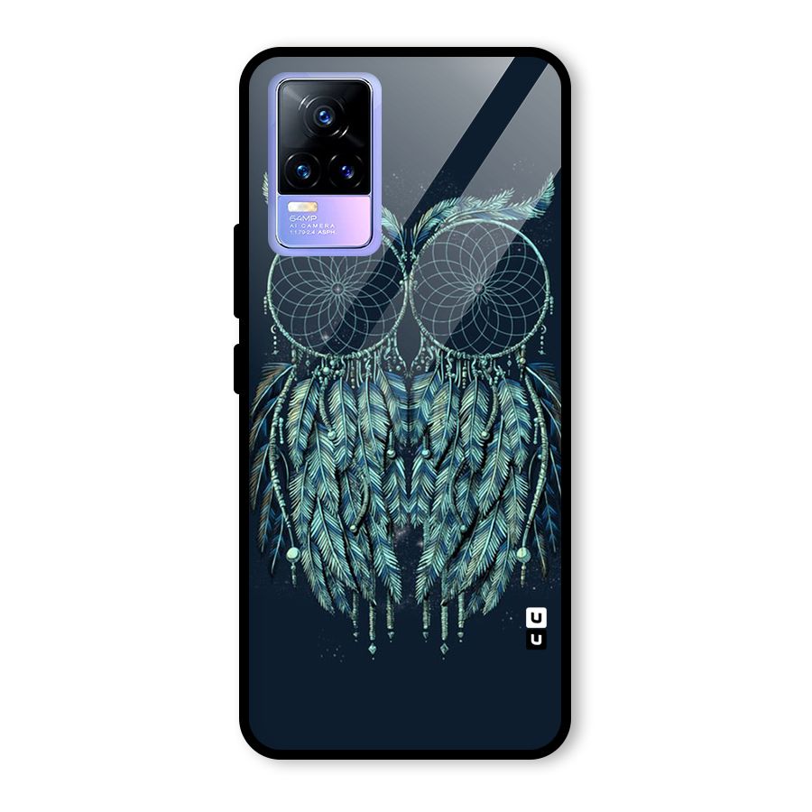 Dreamy Owl Catcher Glass Back Case for Vivo Y73