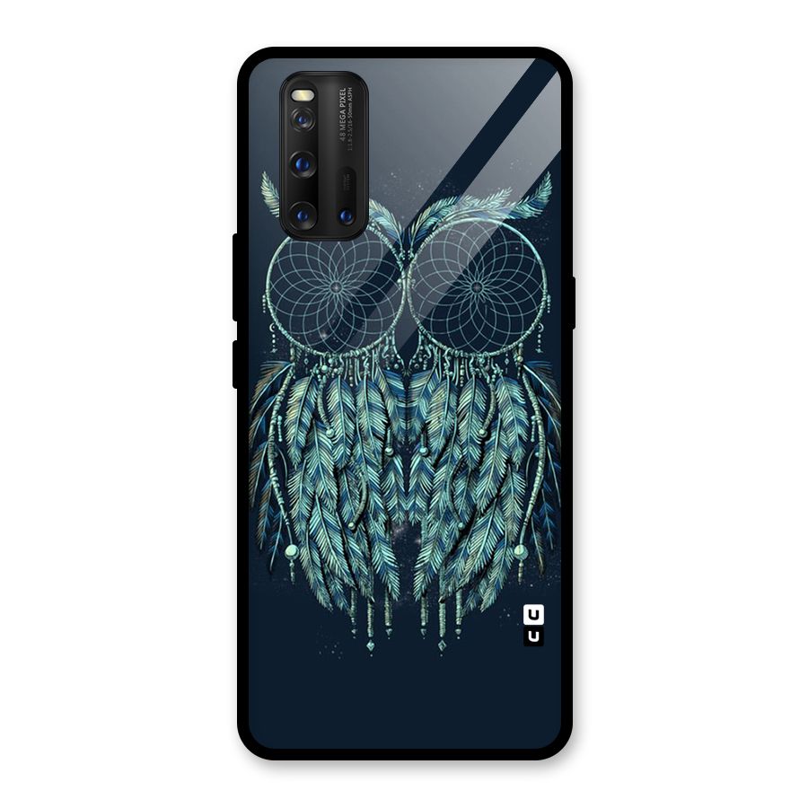 Dreamy Owl Catcher Glass Back Case for Vivo iQOO 3