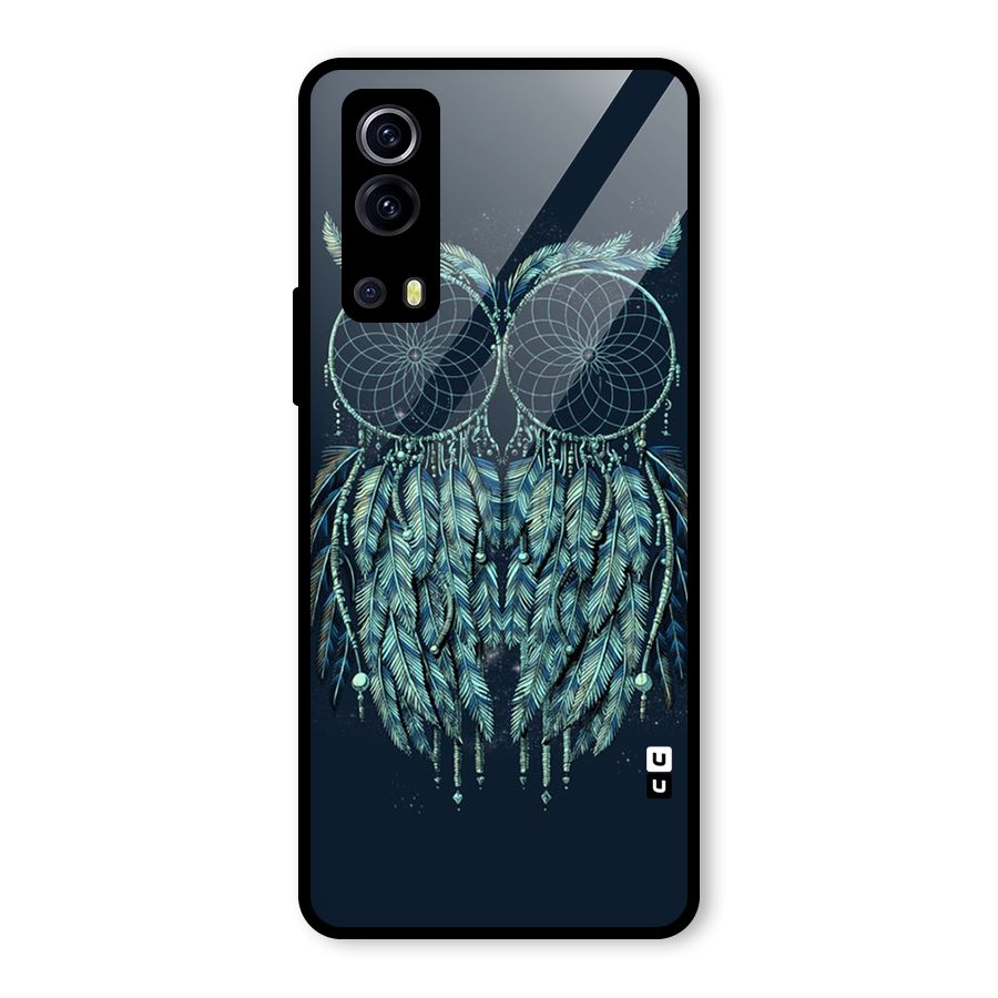 Dreamy Owl Catcher Glass Back Case for Vivo iQOO Z3
