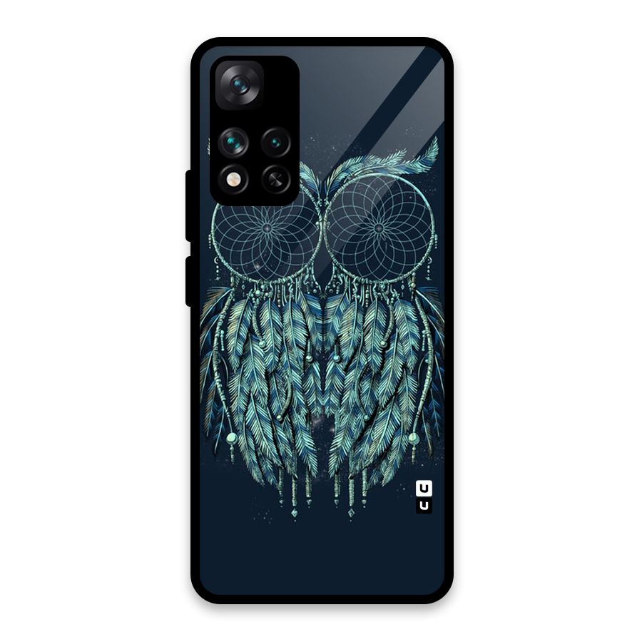 Dreamy Owl Catcher Glass Back Case for Xiaomi 11i HyperCharge 5G