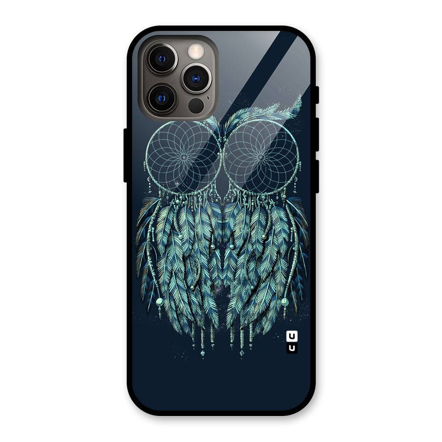 Dreamy Owl Catcher Glass Back Case for iPhone 12 Pro
