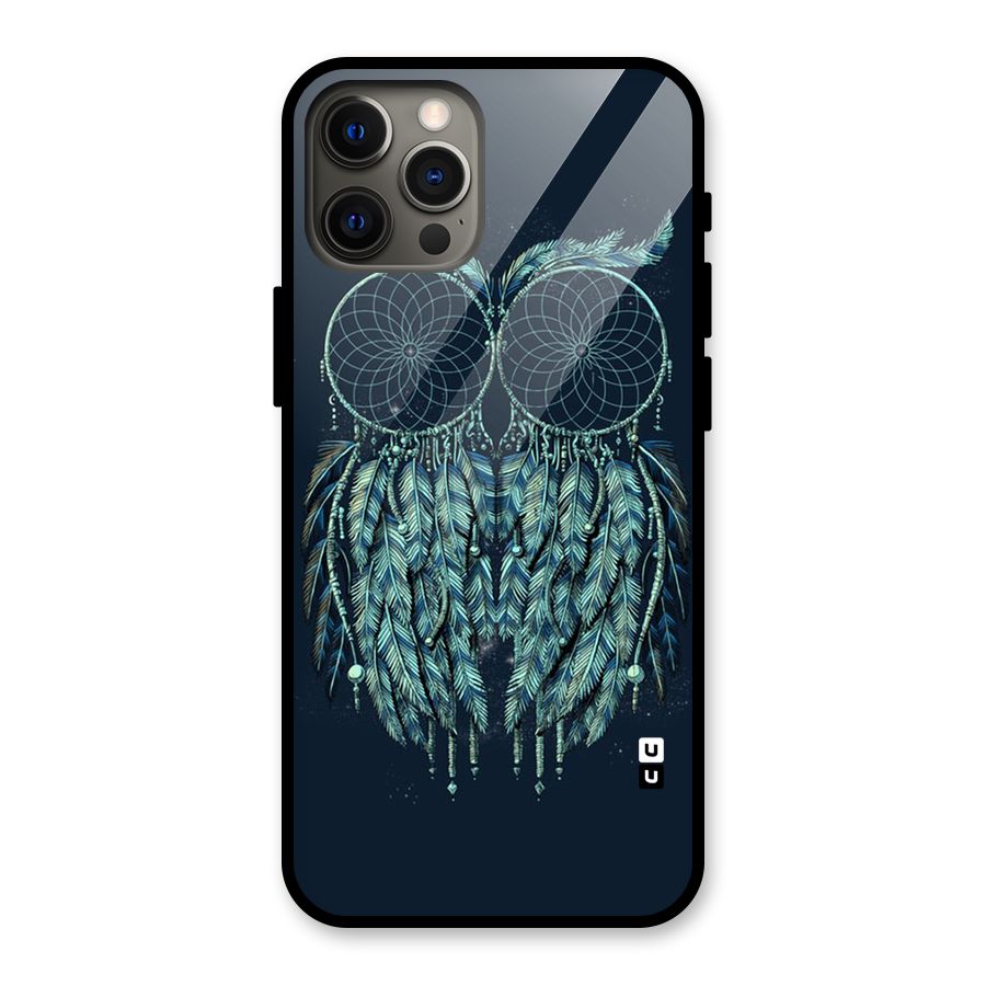 Dreamy Owl Catcher Glass Back Case for iPhone 12 Pro Max