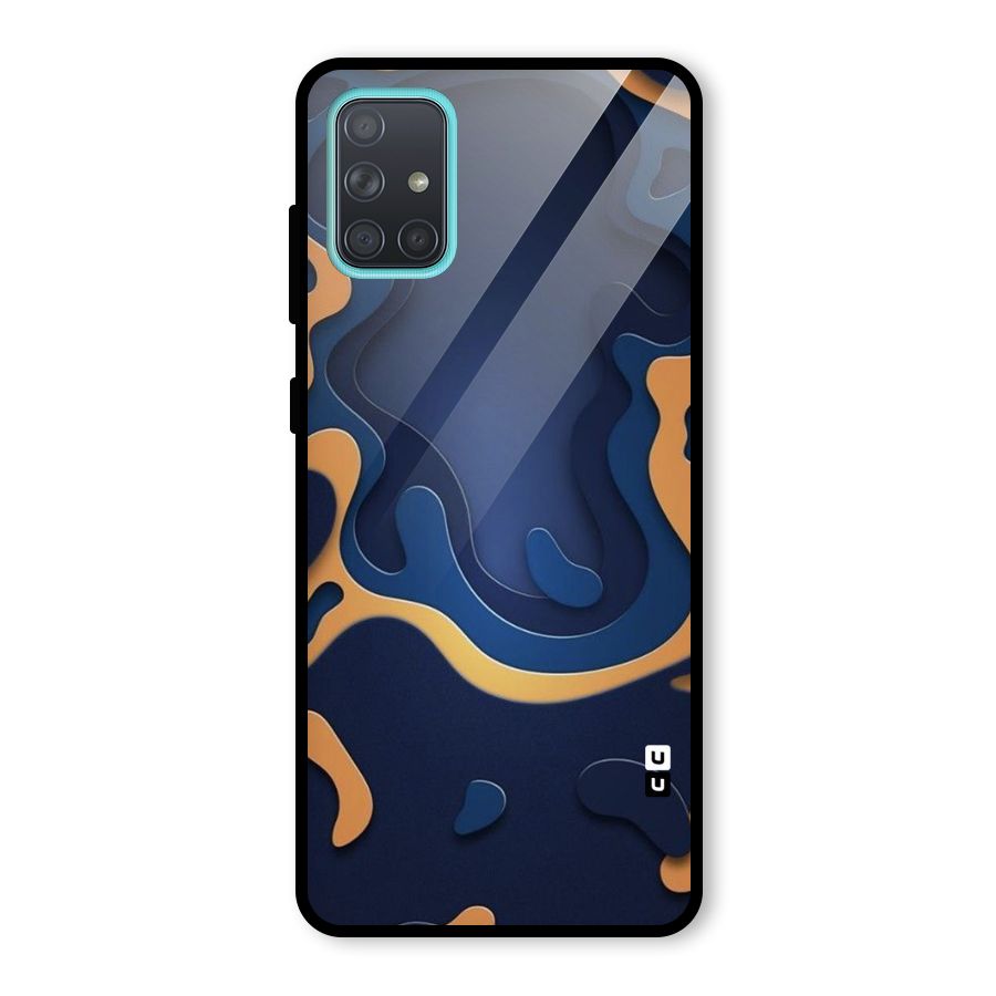 Drops Flow Glass Back Case for Galaxy A71