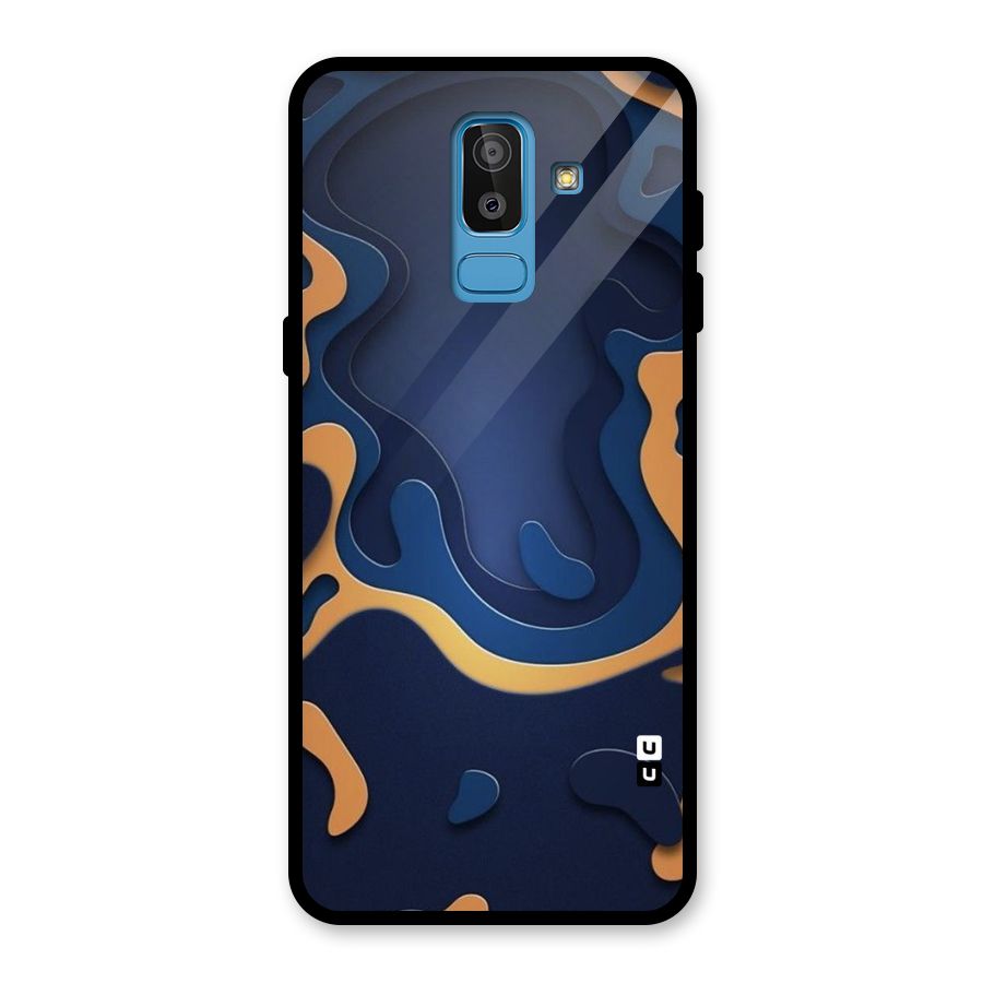 Drops Flow Glass Back Case for Galaxy J8
