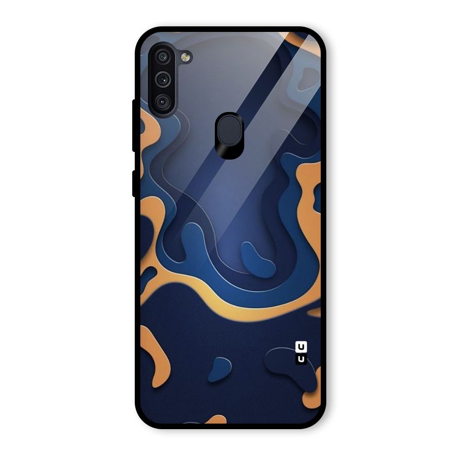 Drops Flow Glass Back Case for Galaxy M11
