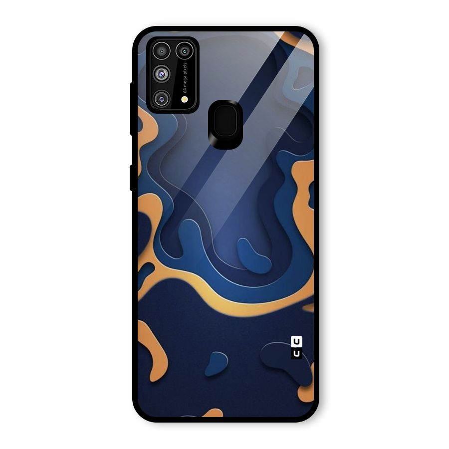 Drops Flow Glass Back Case for Galaxy M31