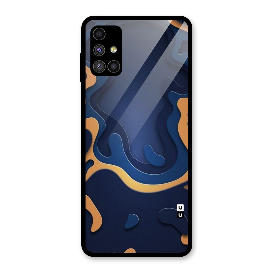 Drops Flow Glass Back Case for Galaxy M51