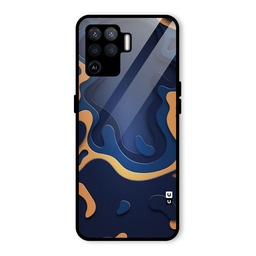 Drops Flow Glass Back Case for Oppo F19 Pro
