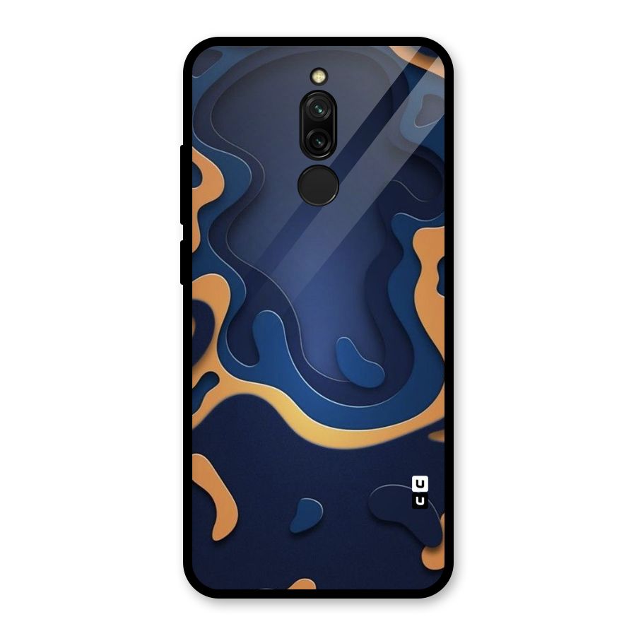 Drops Flow Glass Back Case for Redmi 8