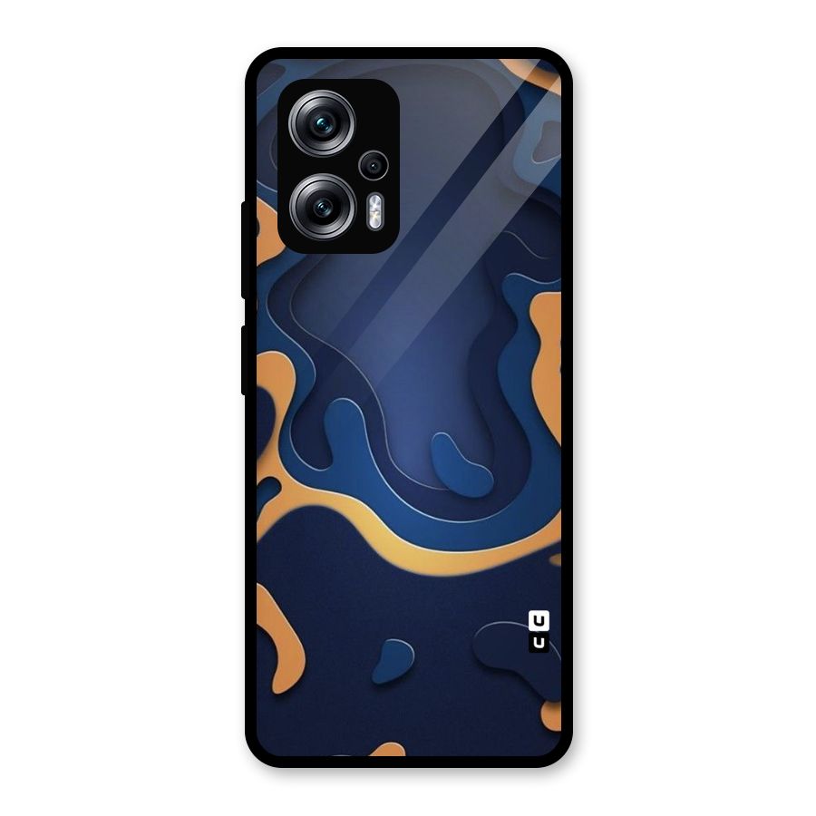 Drops Flow Glass Back Case for Redmi K50i