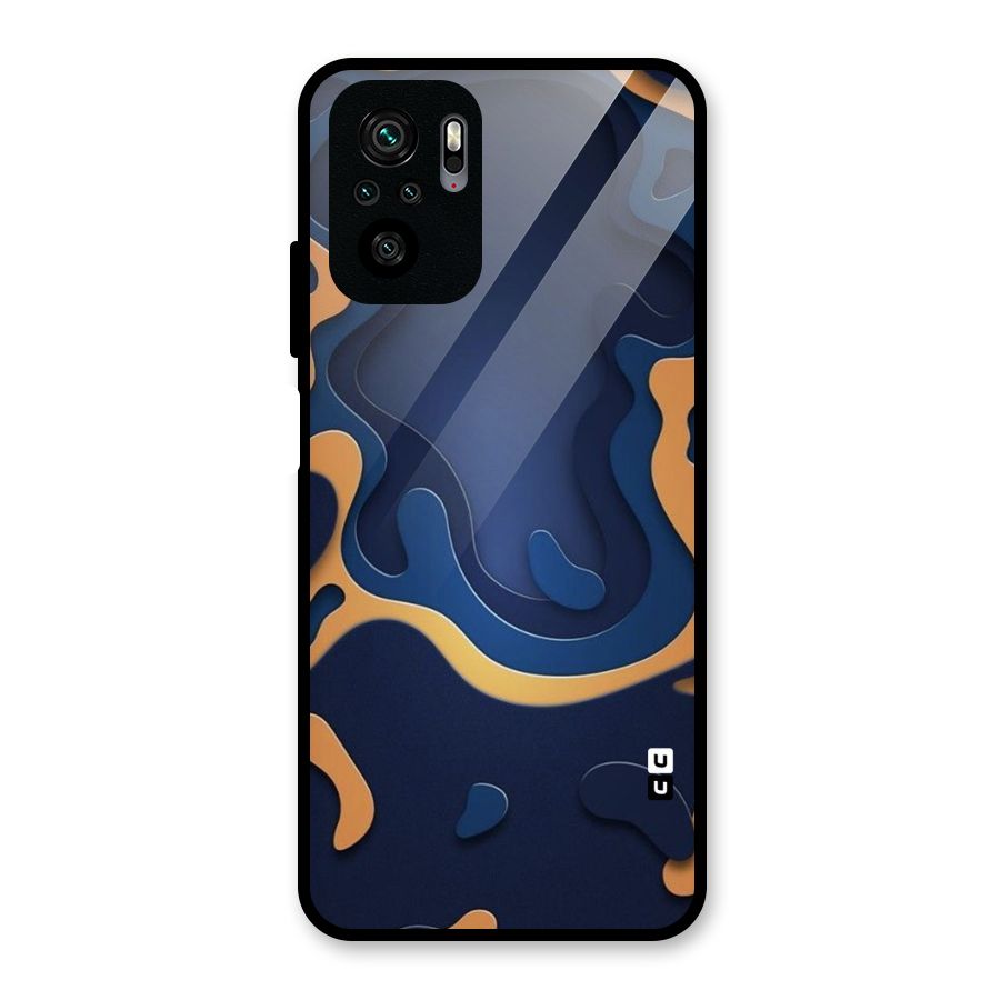 Drops Flow Glass Back Case for Redmi Note 10S