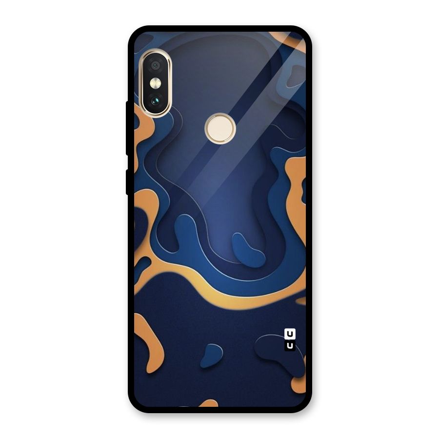 Drops Flow Glass Back Case for Redmi Note 5 Pro