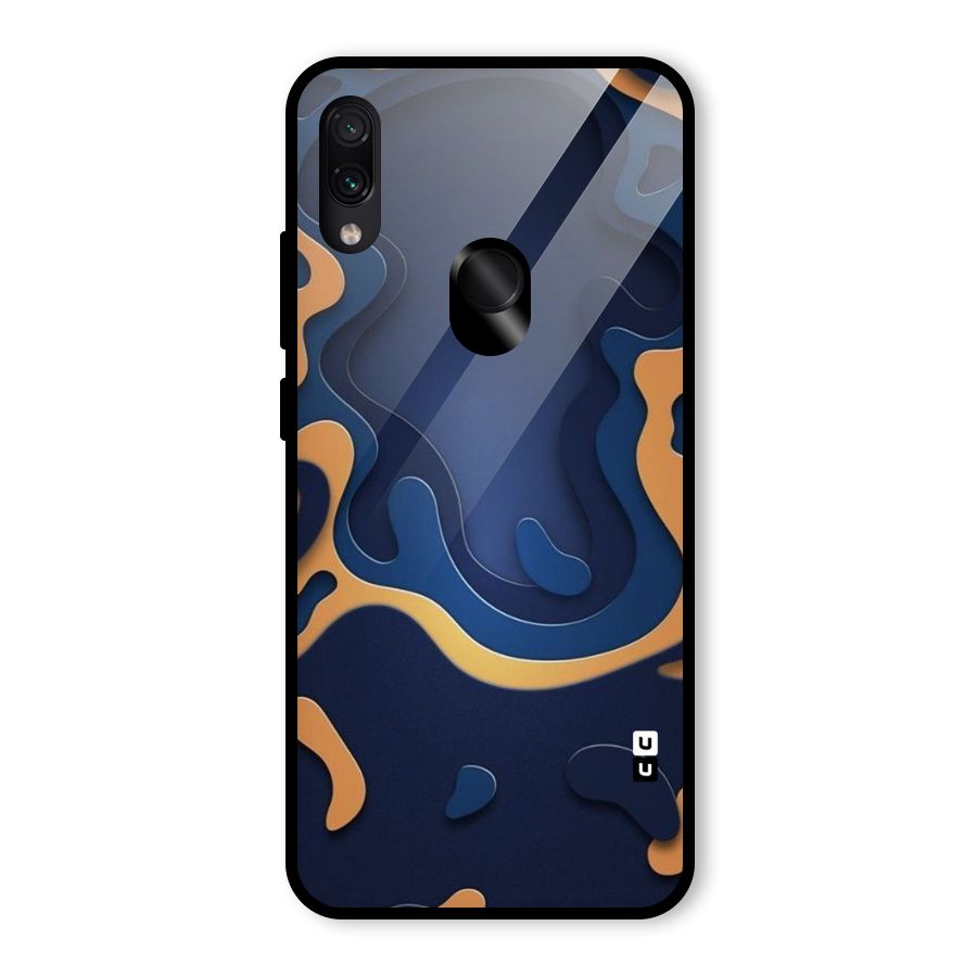 Drops Flow Glass Back Case for Redmi Note 7 Pro
