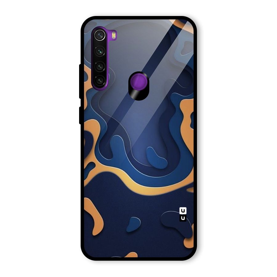 Drops Flow Glass Back Case for Redmi Note 8