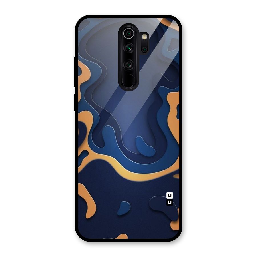 Drops Flow Glass Back Case for Redmi Note 8 Pro
