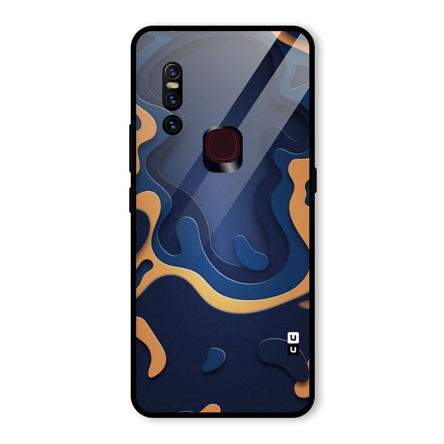 Drops Flow Glass Back Case for Vivo V15