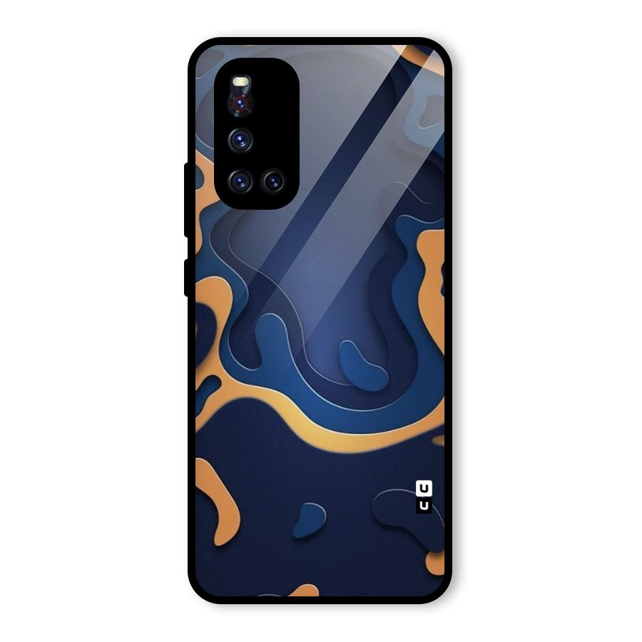 Drops Flow Glass Back Case for Vivo V19