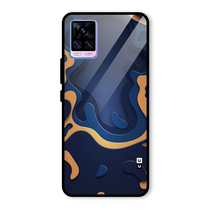 Drops Flow Glass Back Case for Vivo V20 Pro