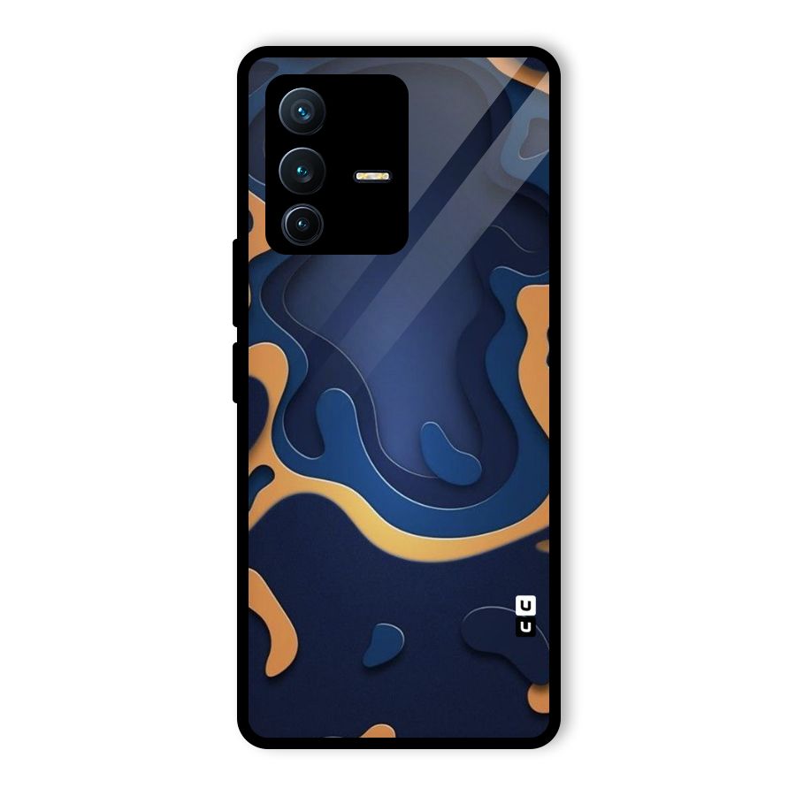 Drops Flow Glass Back Case for Vivo V23 Pro