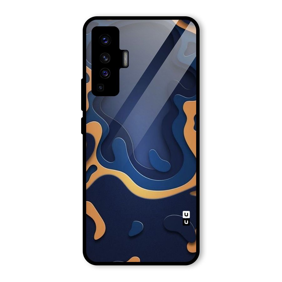 Drops Flow Glass Back Case for Vivo X50