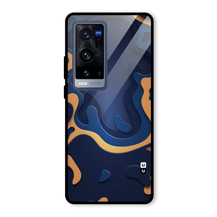 Drops Flow Glass Back Case for Vivo X60 Pro Plus