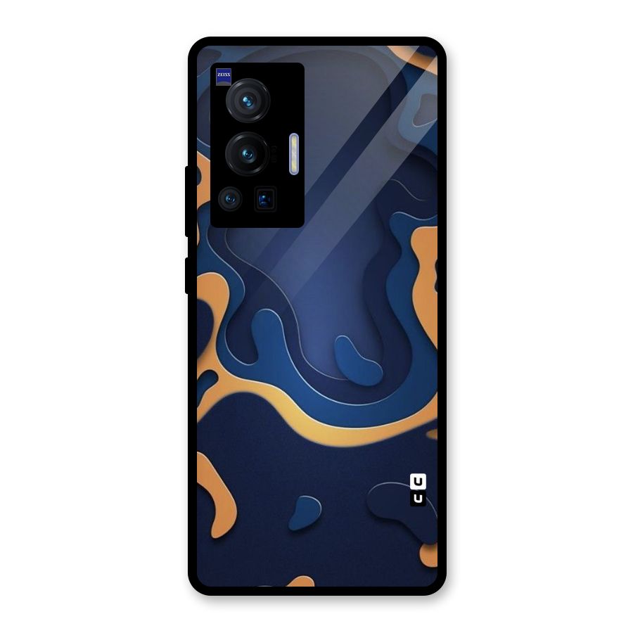 Drops Flow Glass Back Case for Vivo X70 Pro