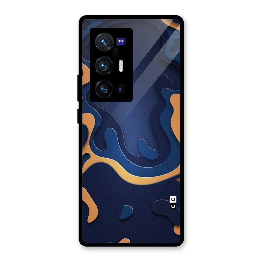 Drops Flow Glass Back Case for Vivo X70 Pro Plus