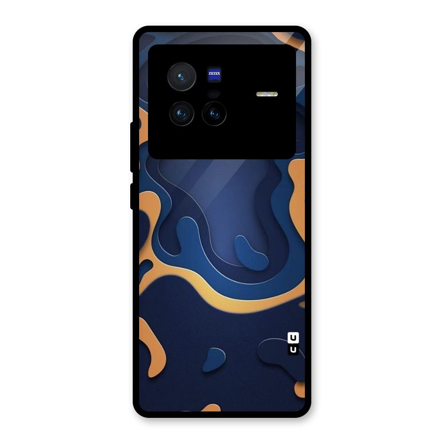 Drops Flow Glass Back Case for Vivo X80