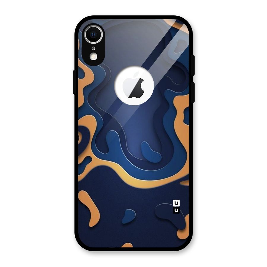 Drops Flow Glass Back Case for iPhone XR Logo Cut