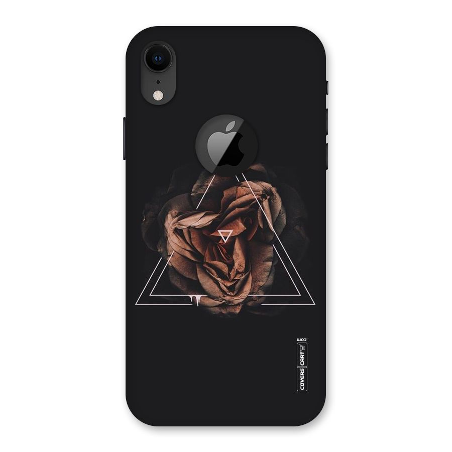 Dusty Rose Back Case for iPhone XR Logo Cut