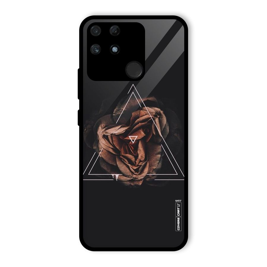 Dusty Rose Glass Back Case for Realme Narzo 50A