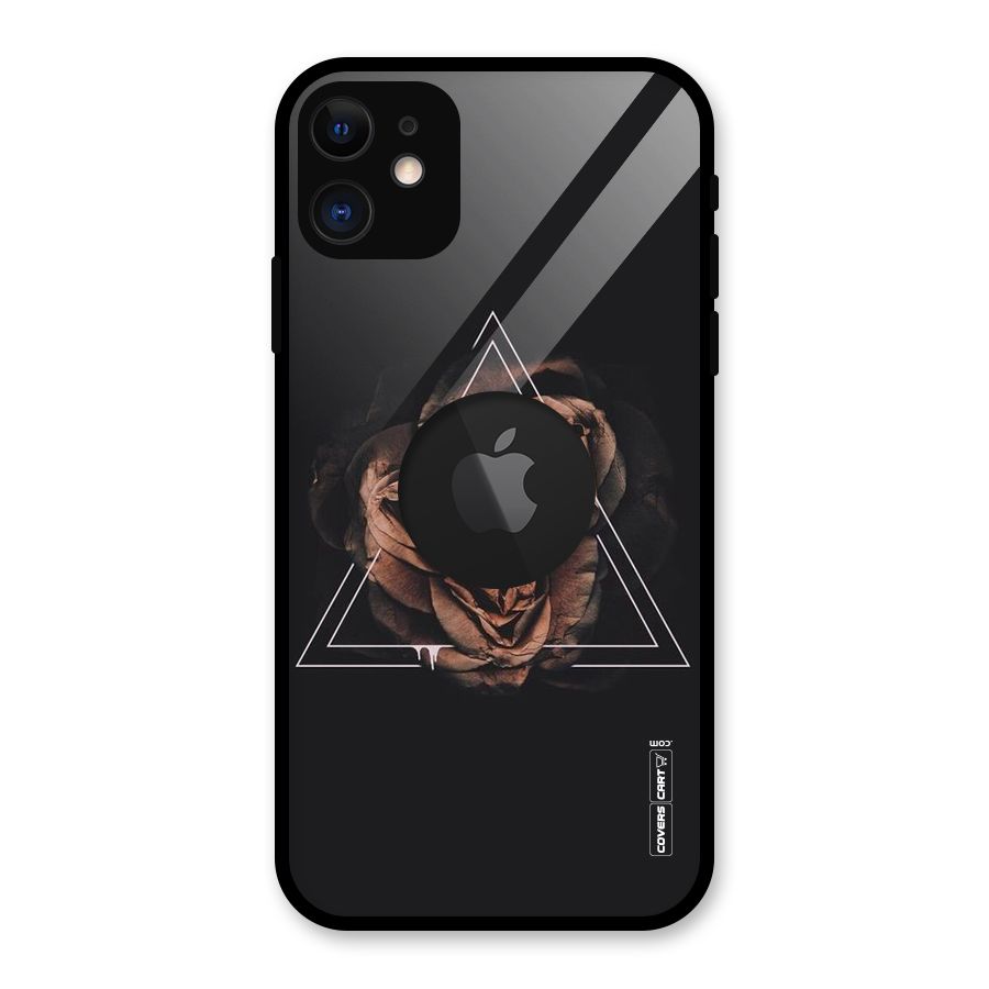 Dusty Rose Glass Back Case for iPhone 11 Logo Cut