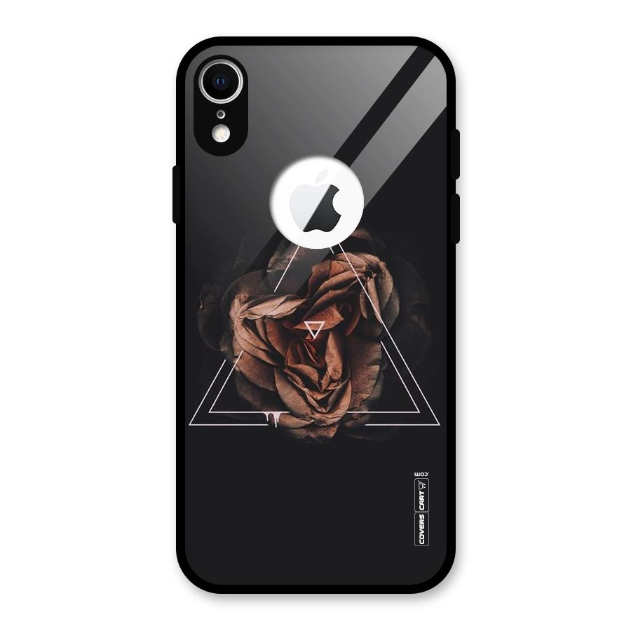 Dusty Rose Glass Back Case for iPhone XR Logo Cut