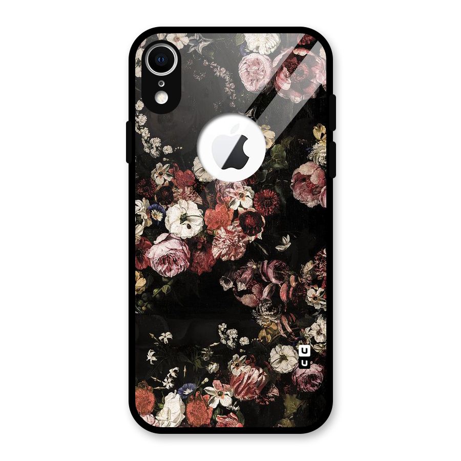 Dusty Rust Glass Back Case for iPhone XR Logo Cut