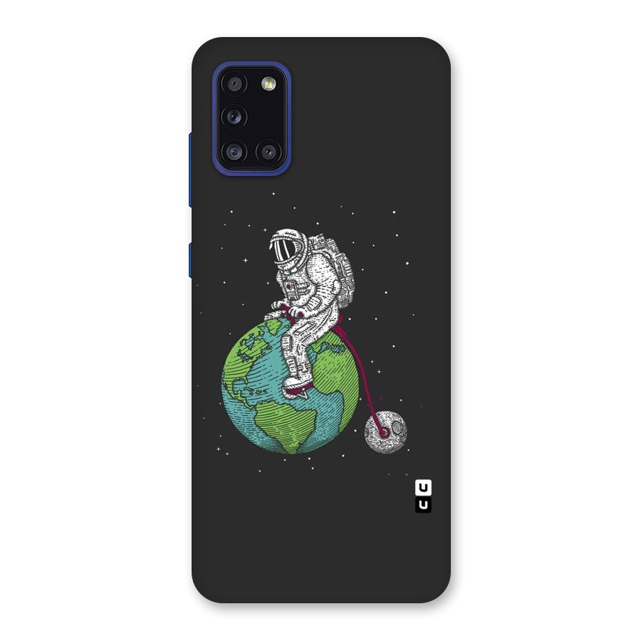 Earth Space Doodle Back Case for Galaxy A31