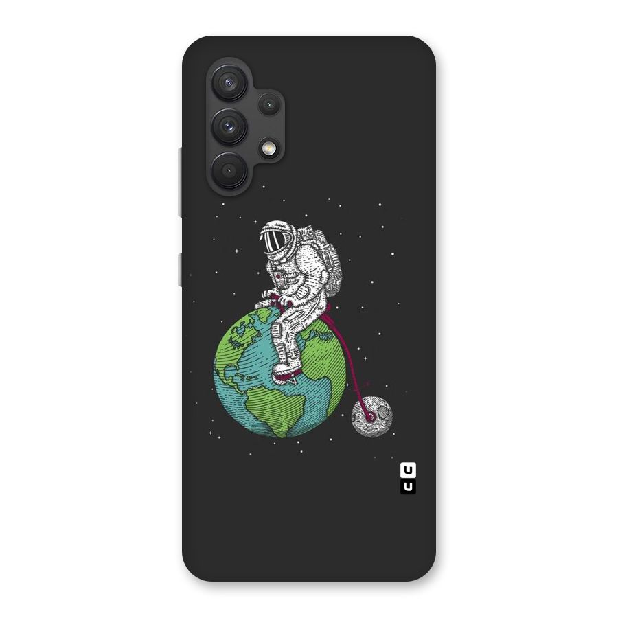 Earth Space Doodle Back Case for Galaxy A32