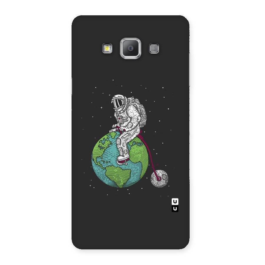 Earth Space Doodle Back Case for Galaxy A7