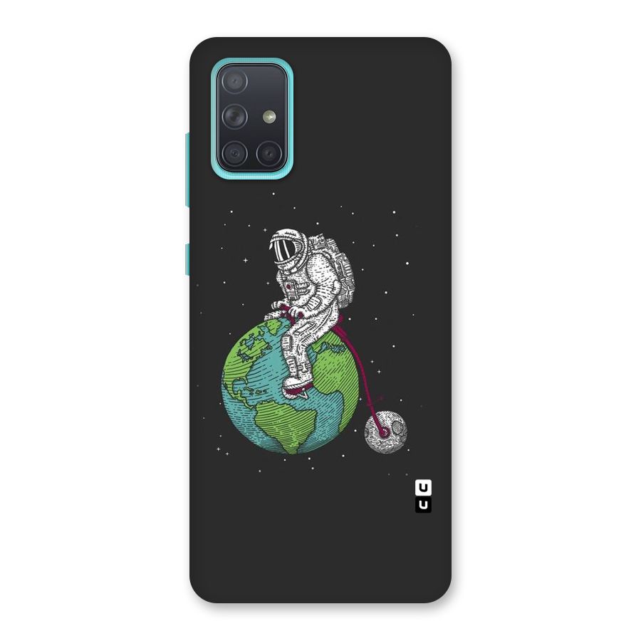 Earth Space Doodle Back Case for Galaxy A71