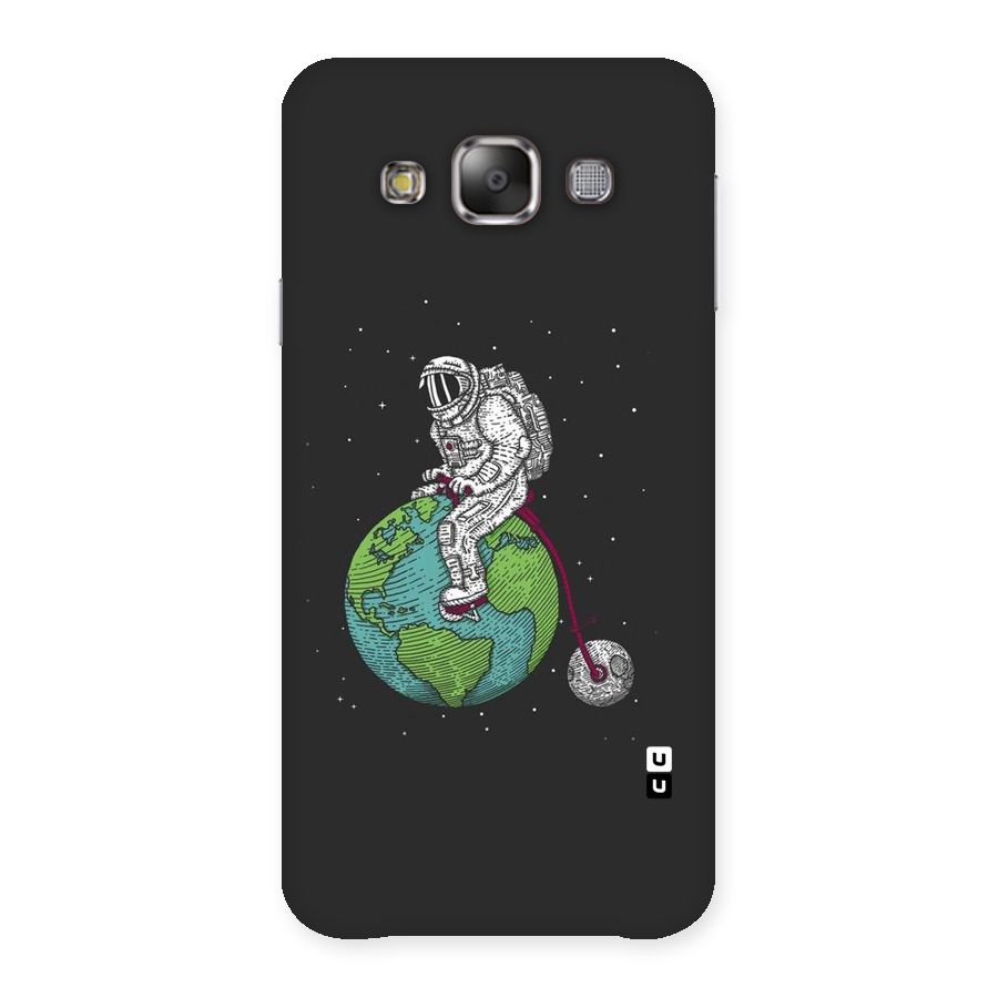 Earth Space Doodle Back Case for Galaxy E7