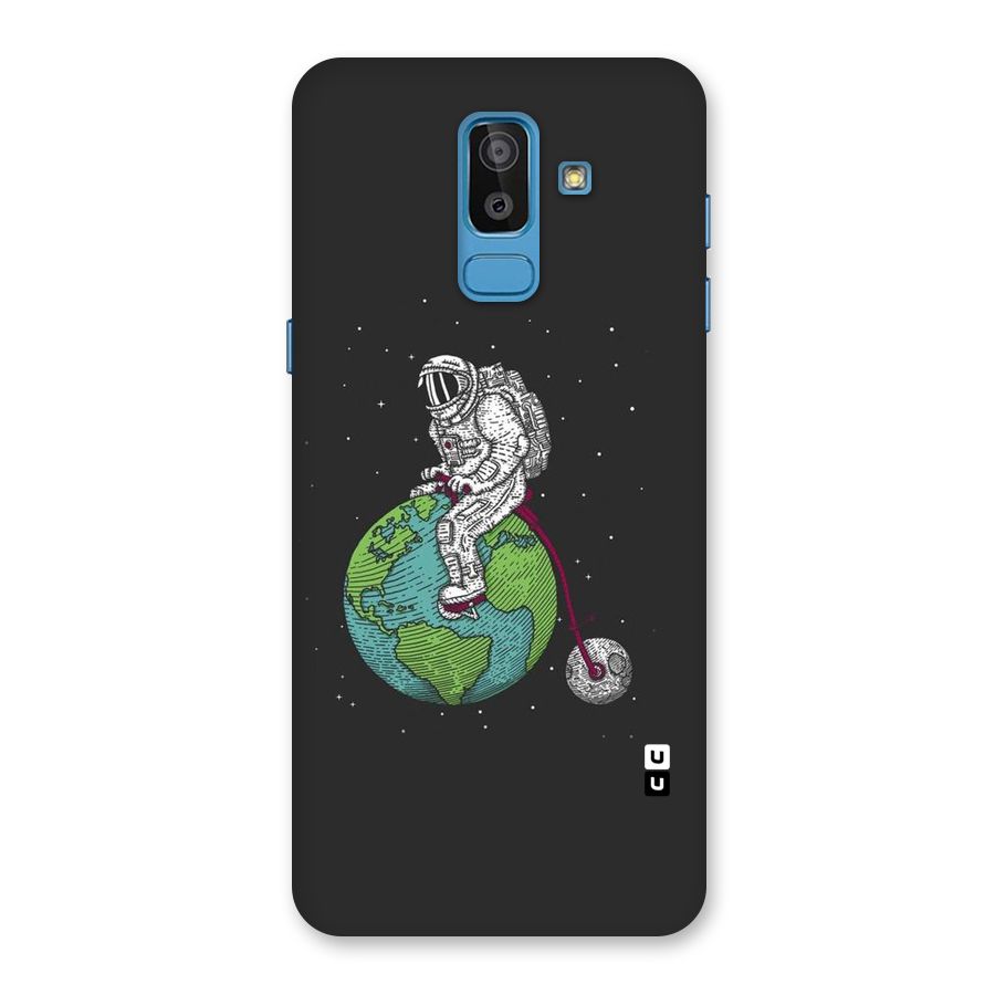 Earth Space Doodle Back Case for Galaxy J8