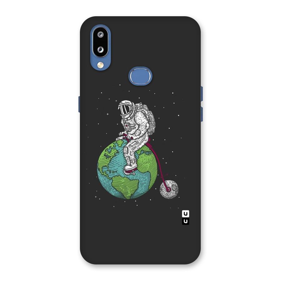 Earth Space Doodle Back Case for Galaxy M01s