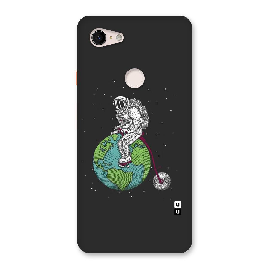 Earth Space Doodle Back Case for Google Pixel 3 XL