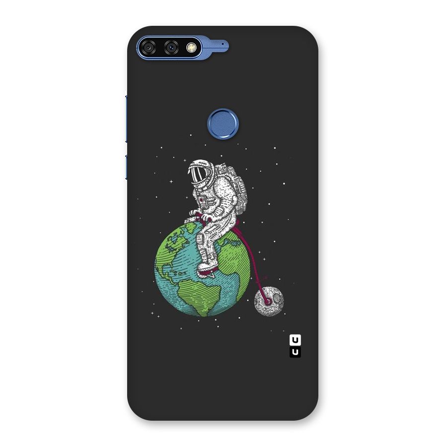 Earth Space Doodle Back Case for Honor 7C