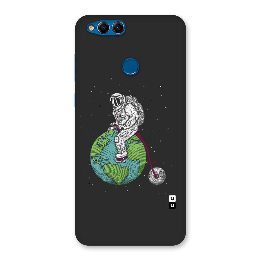 Earth Space Doodle Back Case for Honor 7X