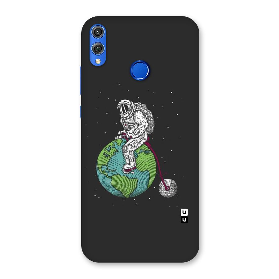 Earth Space Doodle Back Case for Honor 8X
